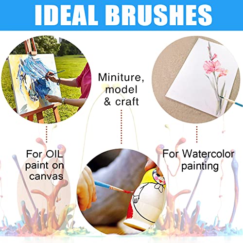 Wooden Paint Palette,Paint Brushes 10 Pack for Oil Painting and Watercolor, Classic Wooden Artists Palette with Thumb Hole for Oil Paint,Acrylics,Paint Art, 11.81 * 7.87inch