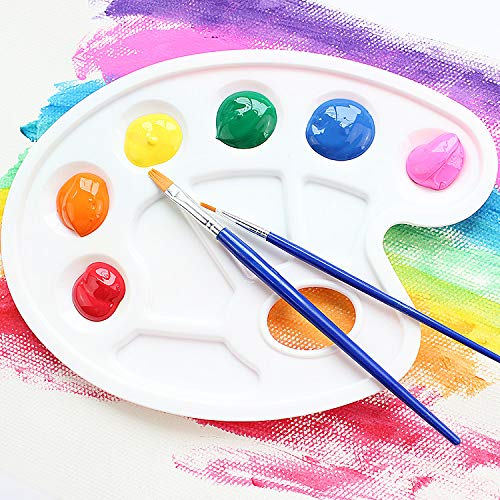 YXQSED-3 Pieces Paint Tray Palettes with Thumb Hole - Best for Acrylic, Oil, Watercolor Paints & Paint Brushes