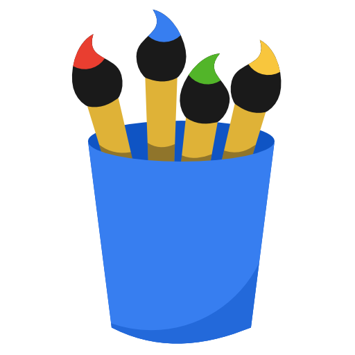 Paint Brush Drawing finger painting