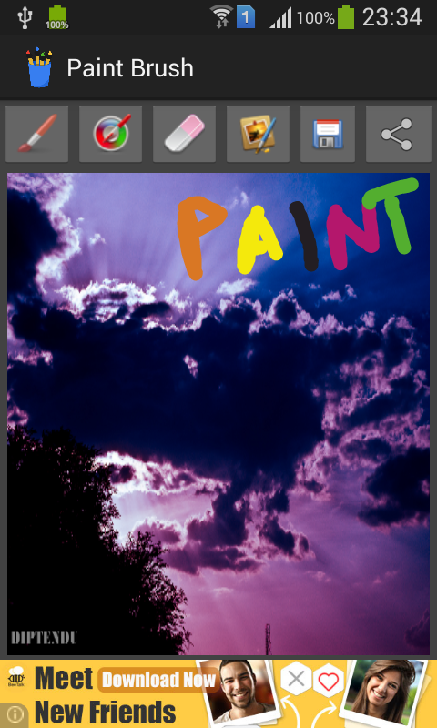 Paint Brush Drawing finger painting