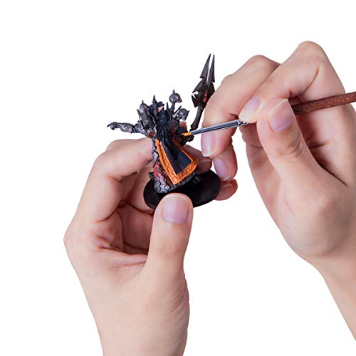 Transon Detail Model Paint Brushes 7pcs for Acrylic, Gouache, Oil, Tempera and Face Painting