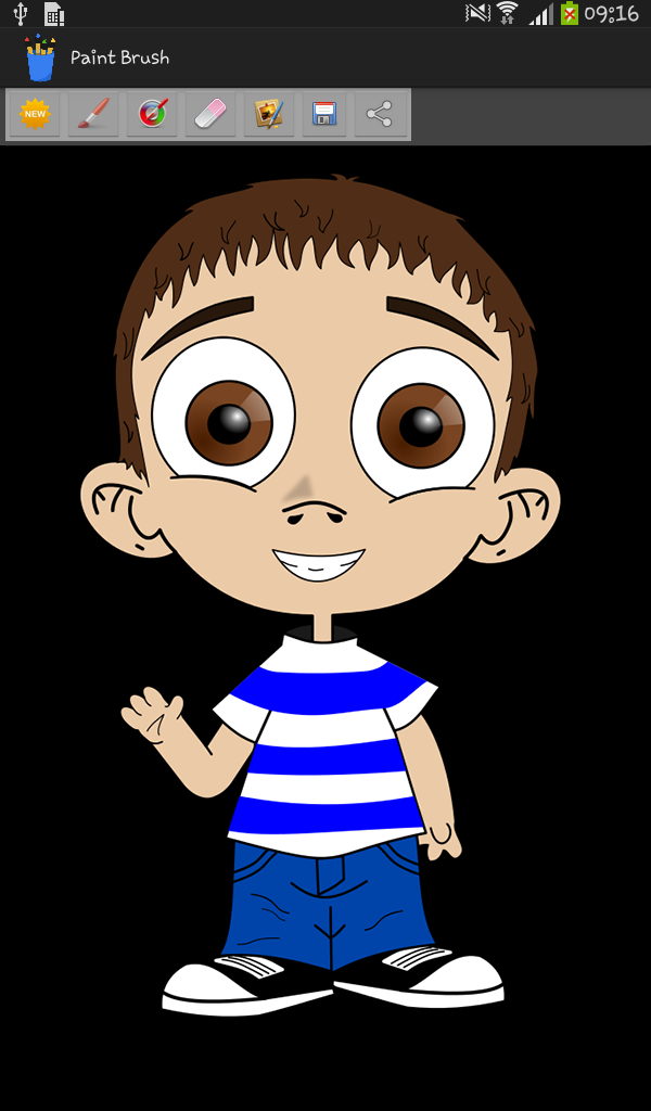 Paint Brush Drawing finger painting