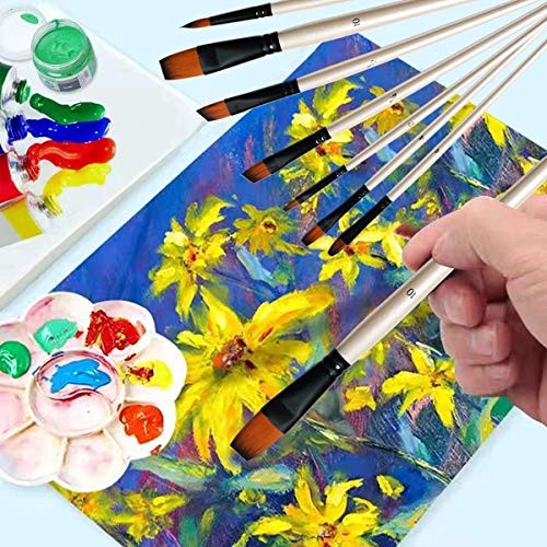 Conda Acrylic Painting Brushes, Oil Paint Brushes Set For Acrylic Watercolour Oil and Gouache, Painting Fine Art Painting Brush Set for Models, Nail, Details, Art Carft