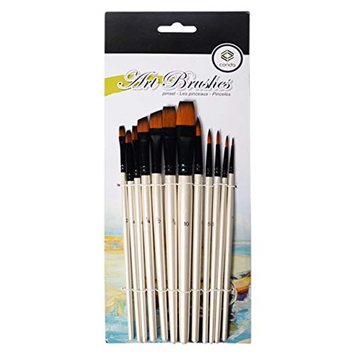 Conda Acrylic Painting Brushes, Oil Paint Brushes Set For Acrylic Watercolour Oil and Gouache, Painting Fine Art Painting Brush Set for Models, Nail, Details, Art Carft