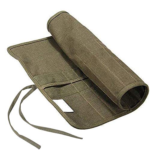 SHIERYUE Artist Paint Brush Holder Roll Up Brush Bag Case Paint Brush Storage Canvas Pouch for Oil Watercolor Gouache Art Paint Brushes