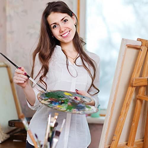 Filbert Paint Brushes Set, 6 Pcs Artist Paintbrushes for Acrylic Oil Watercolor Gouache Painting, Premium Nylon Hair Art Paint Brush for Beginners and Professionals