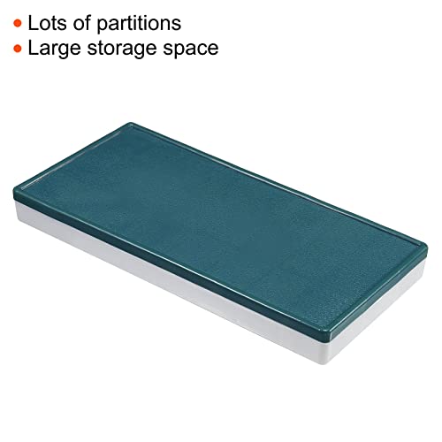 PATIKIL 24 Compartments Paint Palette, Plastic Painting Tray Deep Saver Box with Soft Cover for Watercolor, Gouache, Oil Paint, Art