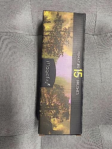 Magicfly Fine Detail Paint Brushes Set 15PCS, Miniature Paint Brushes, Art Paint Brushes for Acrylic, Oil, Watercolour, Gouache, Fine Detailing