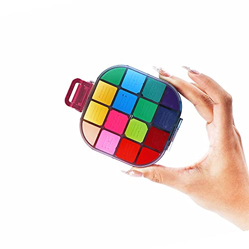 Transon Airtight Paint Storage Palette Box 16 Wells Fuchsia Color