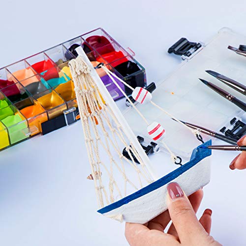 Transon Artist Paint Brush Set of 12 for Watercolour Acrylic Gouache Oil and Tempera Painting