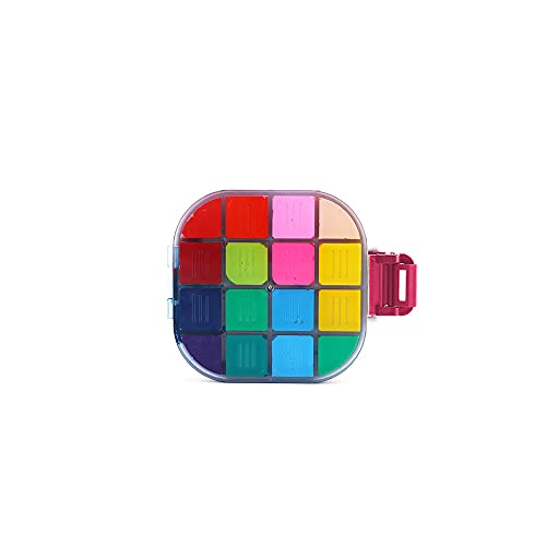 Transon Airtight Paint Storage Palette Box 16 Wells Fuchsia Color