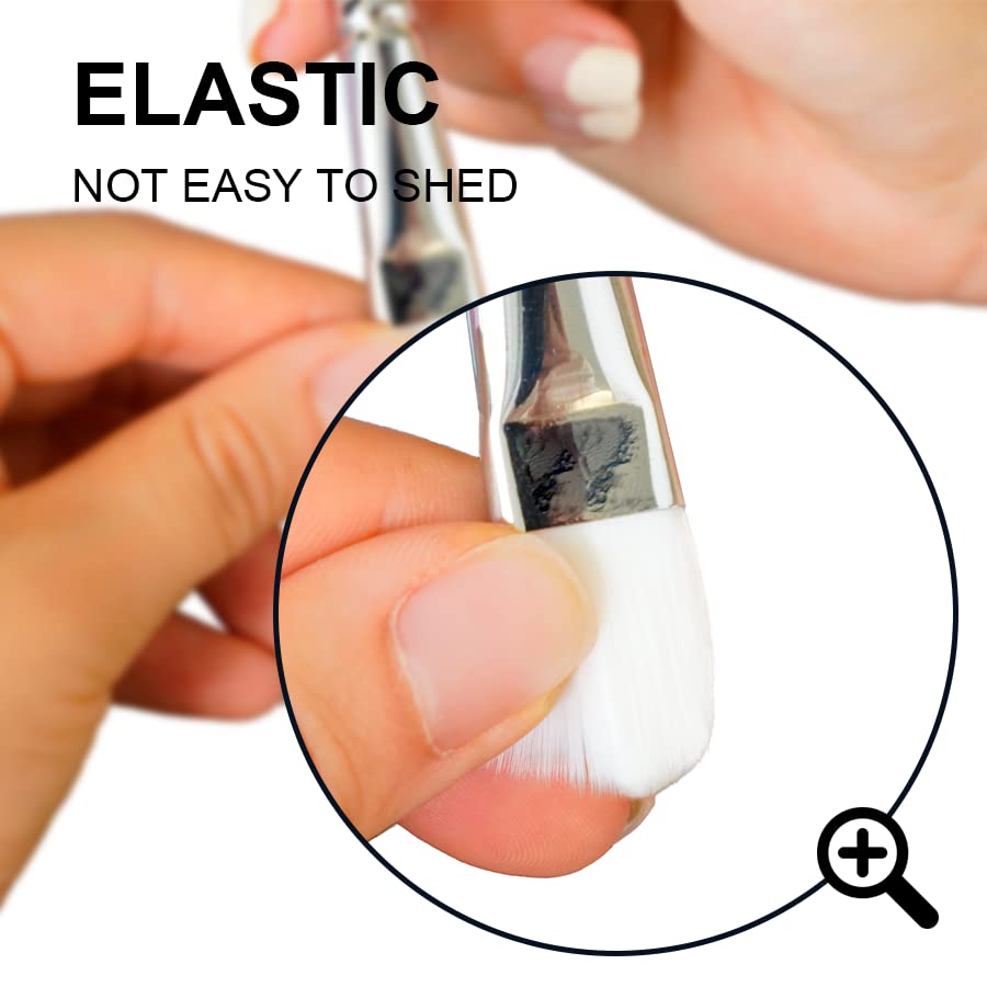 HIMI Gouache Paint Brushes Set 5 Pcs for Acrylic Oil Watercolor Face & Body Gouache Painting Nice Gift Art hobbyist, Kids & Adults (Green,Watercolor Brushes)