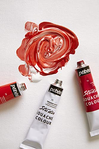 Pébéo – Studio Gouache - Gouache Paint Set for Professional Artists and Hobby Painters – 12 colours, 12 ml