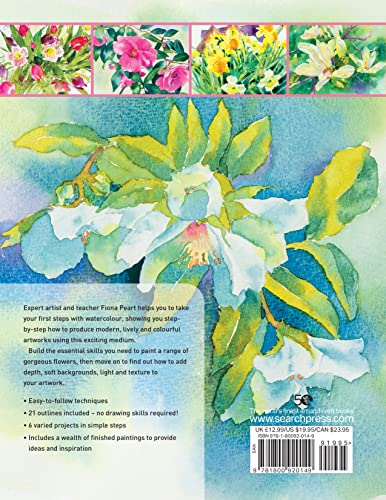Watercolour Flowers for the Absolute Beginner (Absolute Beginner Art)