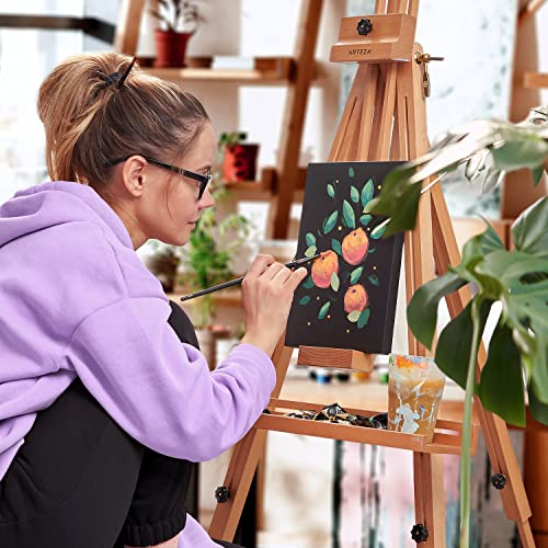 ARTEZA Gouache Paint, 12 Colours, Pastel Tones, 144-ml Tubes, Opaque Water-Based Paint for Canvas and Paper, Art Supplies for Professionals and Students