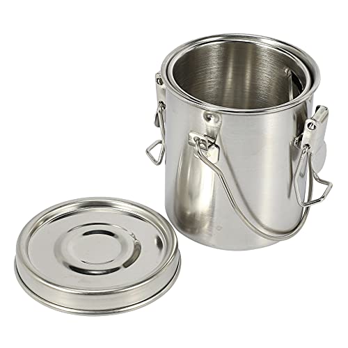 Dciustfhe 2 Pack Artist Portable Painting Brush Washing Bucket Wash Pen Pot Steel Watercolor Oil Paint Brush Washer Art Supplies