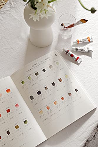 Watercolor Workbook: 30-Minute Beginner Botanical Projects on Premium Watercolor Paper