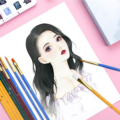 Paint Brush Set 25Pcs All Purpose Paintbrush Sets Paint Accessories with Sponge Foam Paint Brushes for Acrylic Painting,Watercolor,Oil Canvas Boards Adult Kids Artist Drawing Arts Crafts Supplies