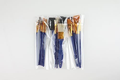 Halobios 25 PCS Paint Brushes Set Acrylic Painting Brushes Professional Watercolor Oil Painting Brush for Kids and Adults