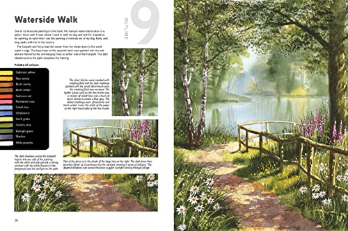 The Watercolour Sourcebook: 60 inspiring pictures to transfer and paint with full-size outlines (What to Paint)