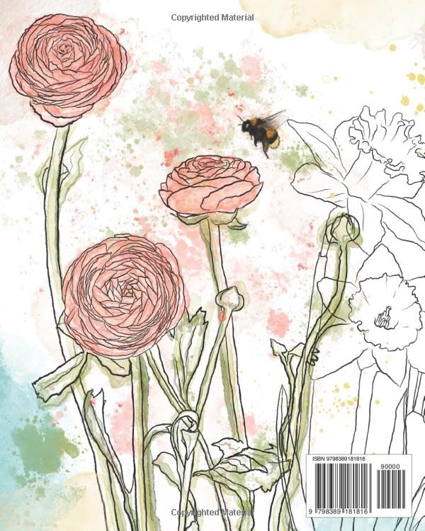 How to Paint Flowers in Watercolor and Ink: Simple Step by Step Botanical Tutorials for Beginners in Digital and Traditional Method (Exploring Art)
