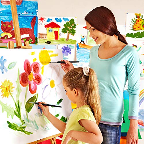 3 Pieces Fine Detail Brushes Watercolor Brushes Set Art Painting Miniature Brushes, 3 Different Sizes for Fine Detailing Art Painting Acrylic Nail Models, Oil Painting Tools