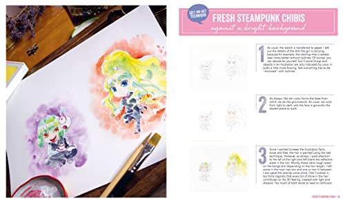 Manga Watercolor: Step-by-step manga art techniques from pencil to paint