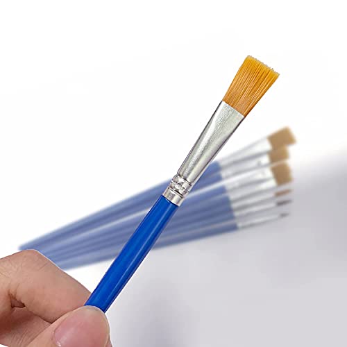 OWill 7PCS Paint Brush Set for Watercolor Painting, Oil Painting, Acrylic Painting, Rock Painting, Face Painting, Body Painting & Crafts