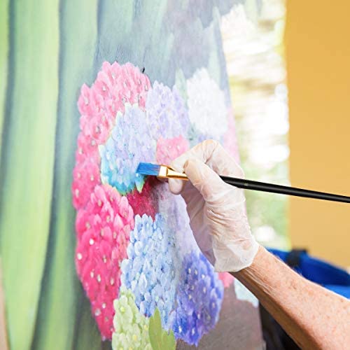 Vicloon 10Pcs Paint Brushes, Professional Painting Brushes Set Nylon Hair Artist Paint Brushes for Acrylic Oil Watercolor Gouache Face Painting