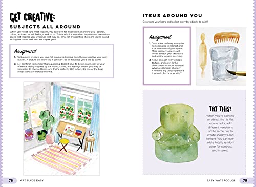 Easy Watercolor: Simple step-by-step lessons for learning to paint in watercolor (1) (Art Made Easy)