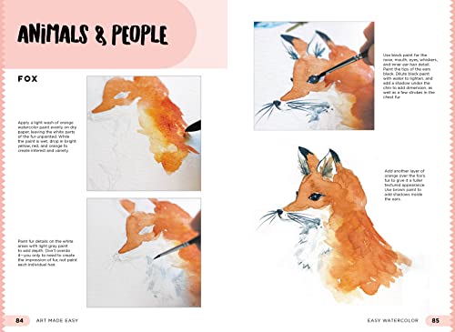 Easy Watercolor: Simple step-by-step lessons for learning to paint in watercolor (1) (Art Made Easy)