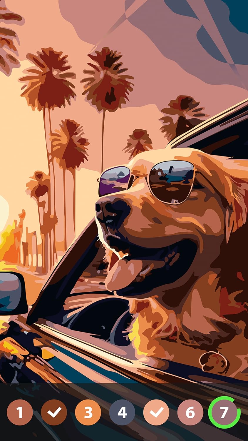 Oil Painting Paint by Number - Free Color by Number for Adults