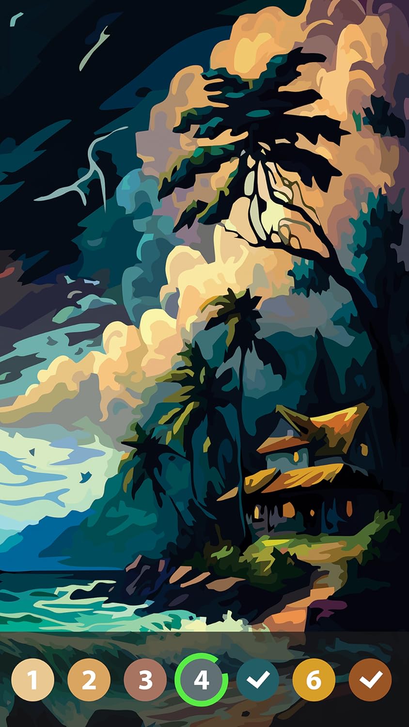 Oil Painting Paint by Number - Free Color by Number for Adults