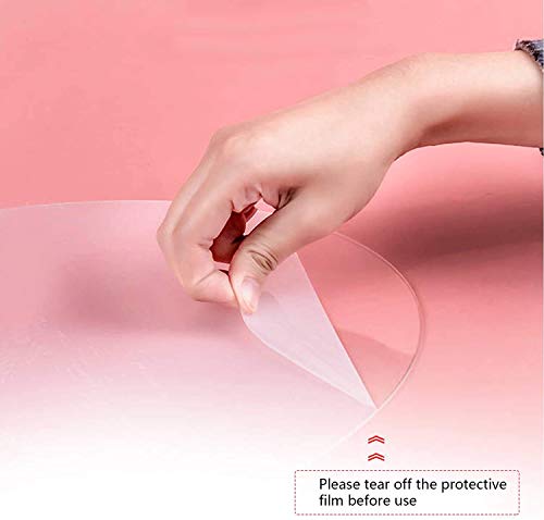 2 Pieces Clear Acrylic Paint Palette Mixing Oval Shaped Non-Stick Oil Paint Palette Thumb Hole Artist Painting Palettes for DIY Art Craft Painting