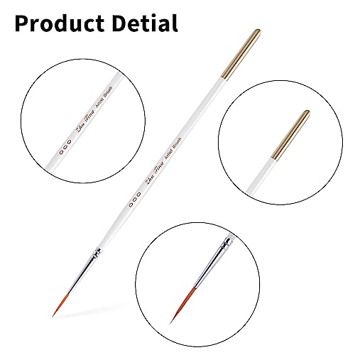 cobee 12Pcs Paint brushes, Detail Fine Nylon Paint Brushes Micro Mini Tiny Artist Paintbrush Set for Kids Students Artists Detail Painting Oil Fine Art Painting