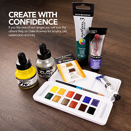 Daler-Rowney Georgian 22 ml Oil Paint Introduction Set, 10 Assorted Colours, Ideal for Professional Artists and Students