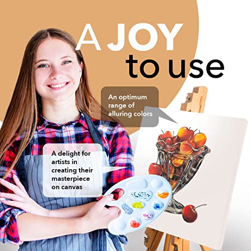 Castle Art Supplies 24 x 12ml Oil Paint Set | Great Value Set for Adult Artists, Beginners and Advanced | Vibrant Variety of Smooth-to-use Colours | in Impressive Presentation Box with Tutorial