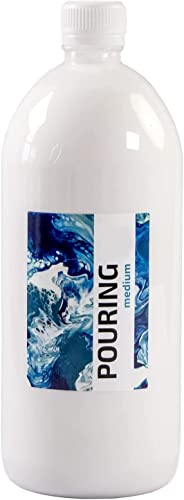 7 Artists Professional Pouring Medium For Acrylic Paint 1000 ml - Acrylic Pouring Medium | Paint Pouring Kit | Acrylic Pouring Paint Set | Acrylic Pouring Kit