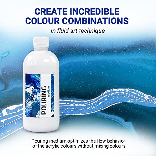 7 Artists Professional Pouring Medium For Acrylic Paint 1000 ml - Acrylic Pouring Medium | Paint Pouring Kit | Acrylic Pouring Paint Set | Acrylic Pouring Kit