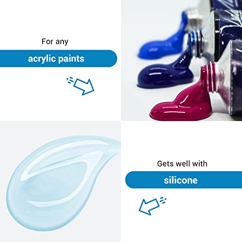 7 Artists Professional Pouring Medium For Acrylic Paint 1000 ml - Acrylic Pouring Medium | Paint Pouring Kit | Acrylic Pouring Paint Set | Acrylic Pouring Kit