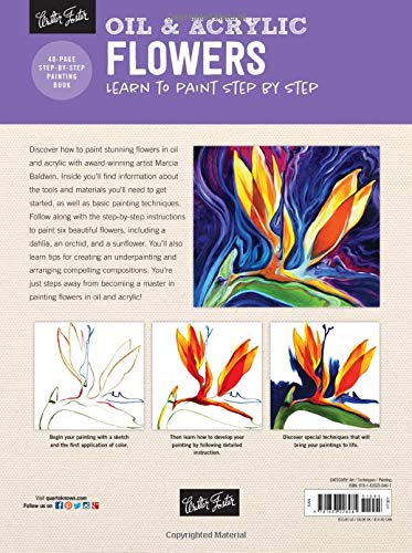 Oil & Acrylic: Flowers: Learn to paint step by step (How to Draw & Paint)