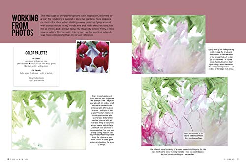Oil & Acrylic: Flowers: Learn to paint step by step (How to Draw & Paint)