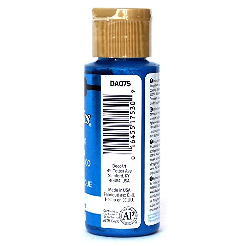 Deco Art Americana Acrylic Metallic Paint, Ice Blue, 59 ml (Pack of 1)