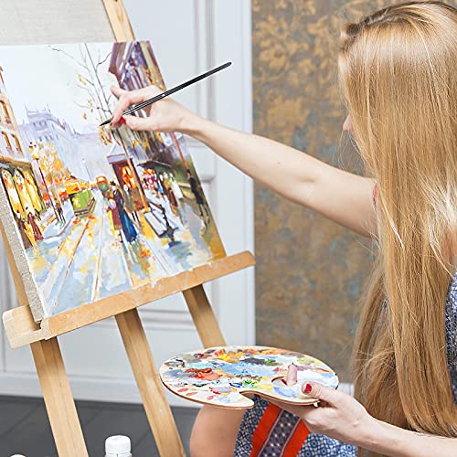 23 PCS Set Paintbrush, Professional Assorted Shape Soft Hair Bristle Art Brushes, All Purpose Artist Paint Brushes for Premium Adult Detail, Gouache, Acrylic, Oil Painting or Beginner