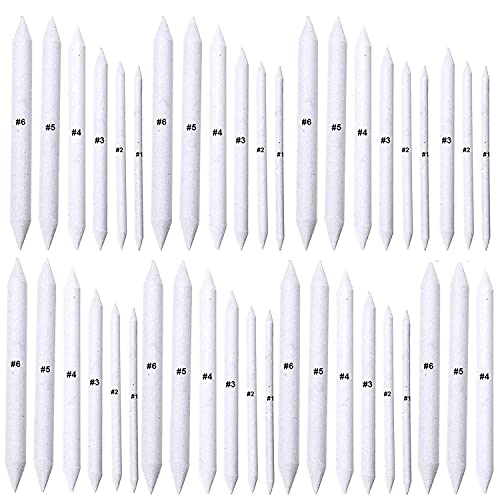 Bavzerko 42 Pieces Artist Blending Stump and Tortillion Art Blenders for Student Sketch Drawing Gift for School Opening Season