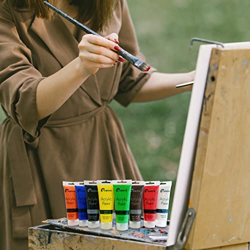 Arts 8 Tubes of Assorted Colour Acrylic Paint - 120ml Tubes (1)