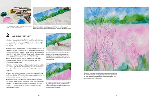 Painting Abstract Nature on Canvas: A guide to creating vibrant art with watercolour and mixed media