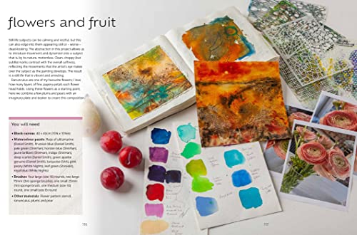 Painting Abstract Nature on Canvas: A guide to creating vibrant art with watercolour and mixed media