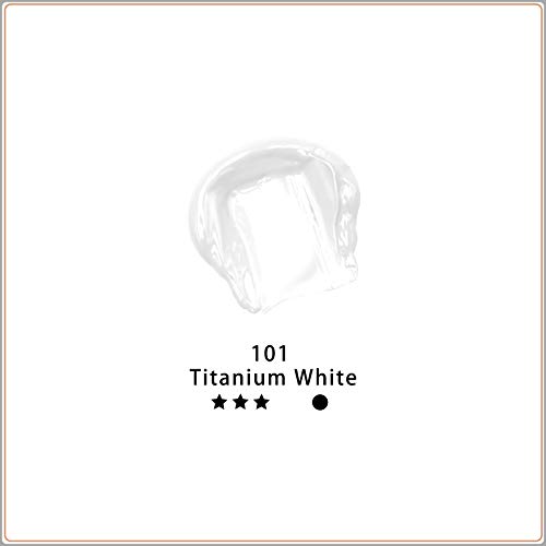 Artecho Acrylic Paint, Titanium White (120ml / 4.05oz) Tubes, Art Craft Paints for Canvas Painting, Rock, Stone, Wood, Fabric, Art Supplies for Professional Artists, Adults, Students, Kids