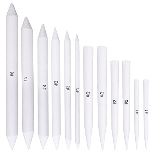 12 Pcs Blending Stumps and Tortillions Set, Sketch Drawing Tools, Art Blenders for Art Drawing Sketching Artist DIY